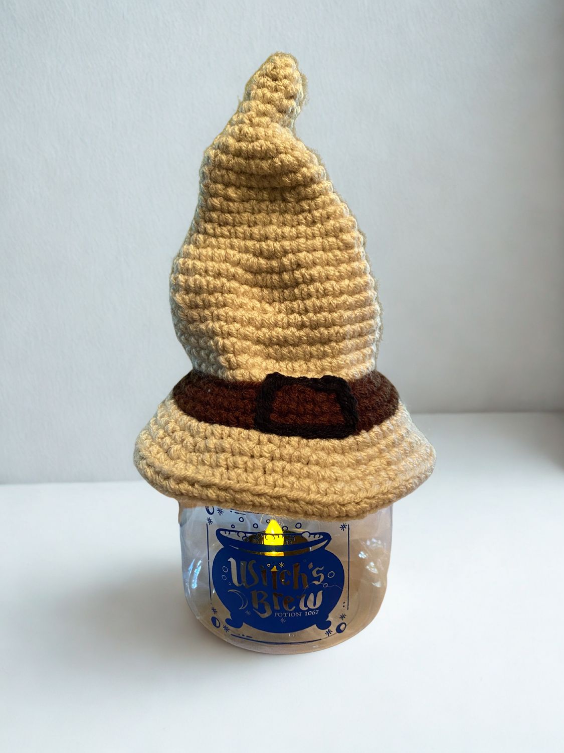 Light Brown Witch Hat Lantern