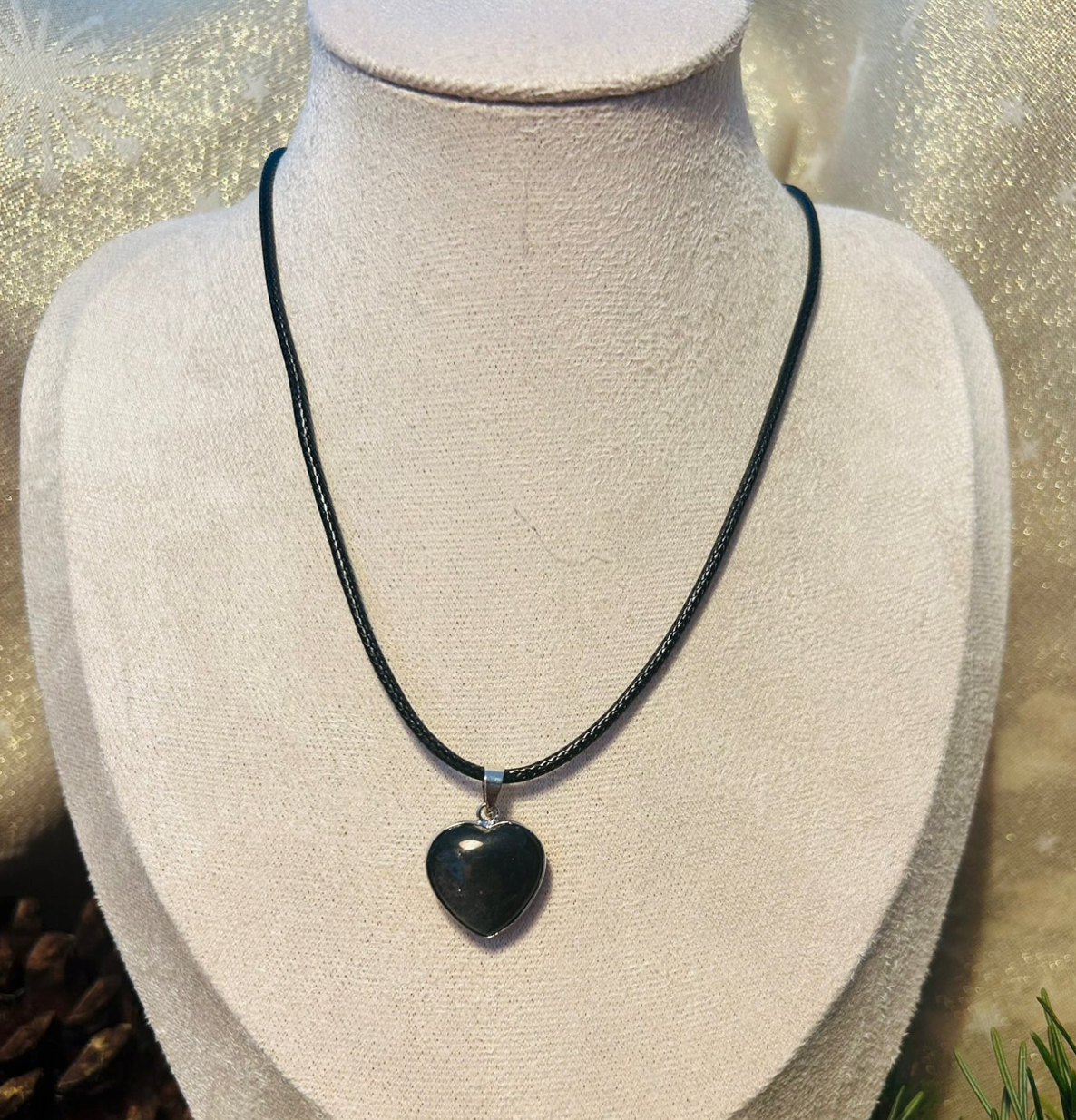 Obsidian Silver Sheen Pendant