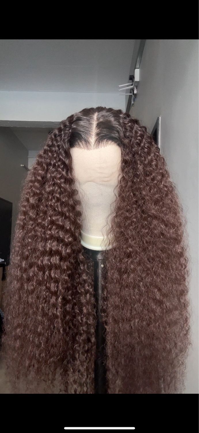 Mocha Jerry Curls Full Frontal