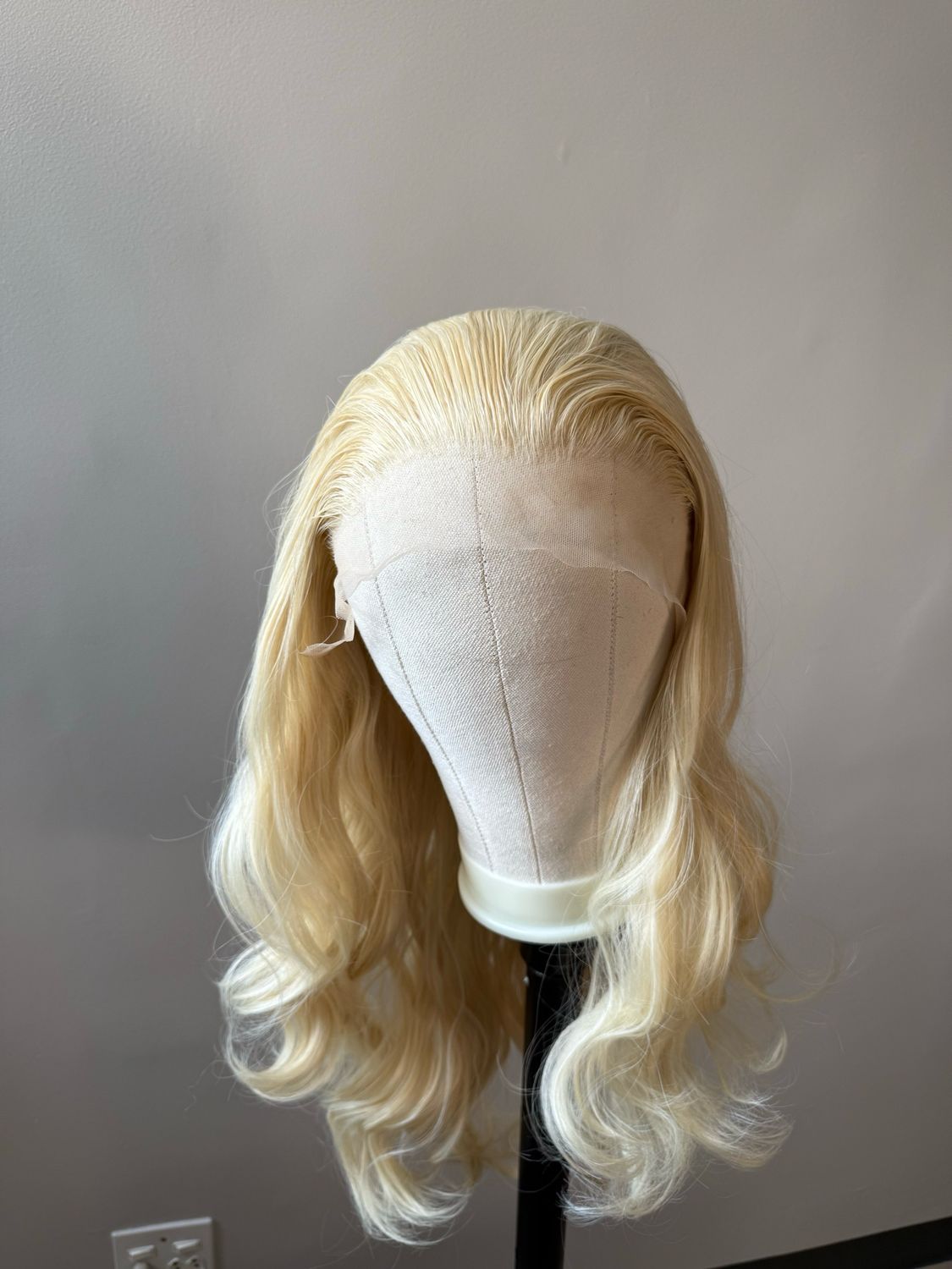 Curly Platinum Blonde