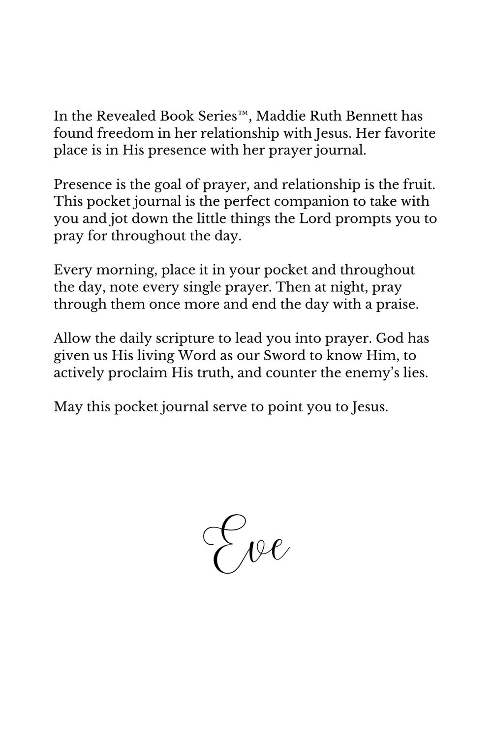 Revealed Pocket Prayer Journal