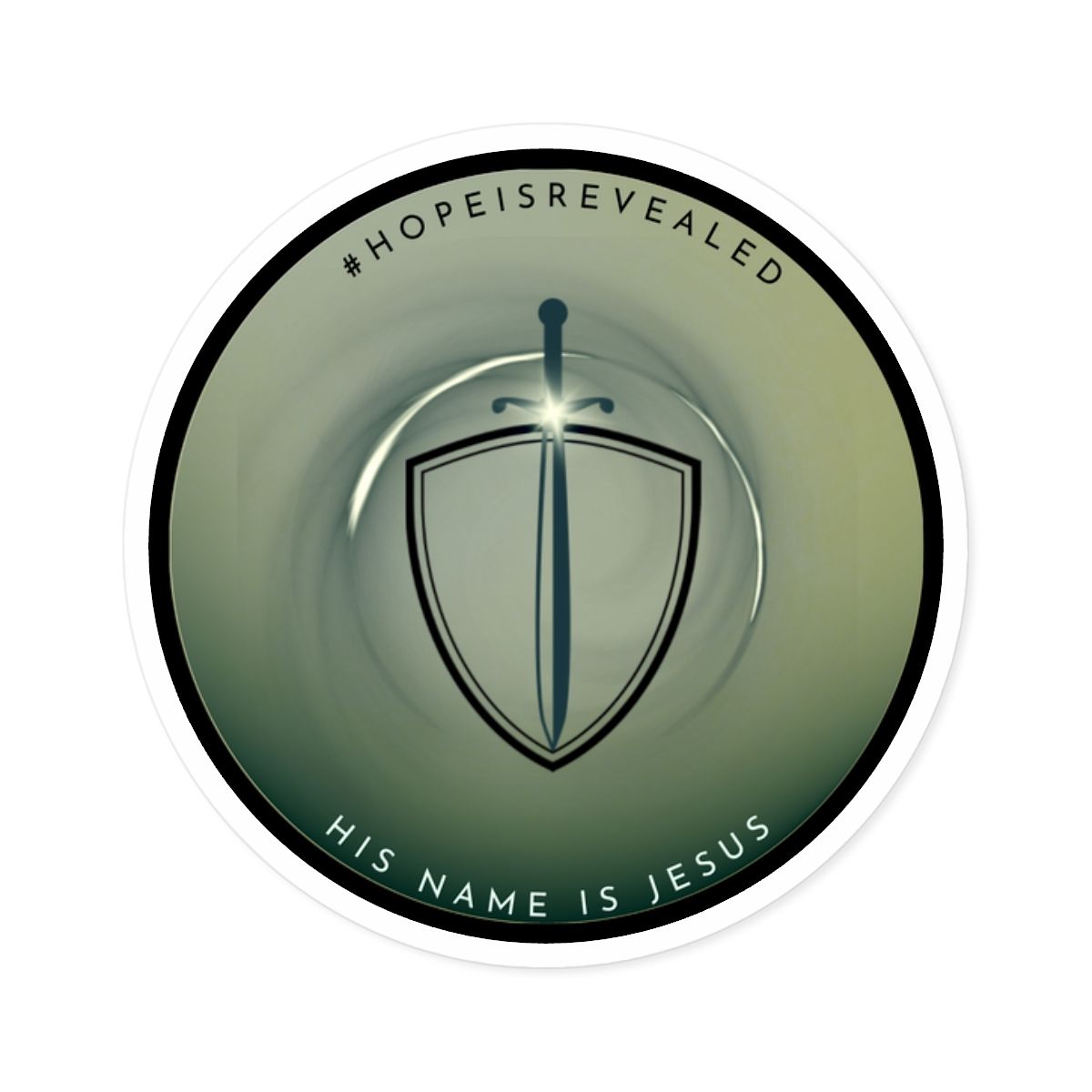 Hope is Revealed | Green | Christian Inspirational Round Stickers | Revealed Book Series | Hope-Themed Decor | Faith-Based Gifts