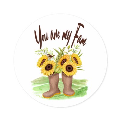 Revealed Book Series | You are my Fam | Christian Inspirational Round Stickers | Revealed Book Series | Hope-Themed Decor | Faith-Based Gifts