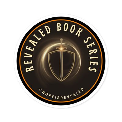 Revealed Book Series | Black Forged | Christian Inspirational Round Stickers | Revealed Book Series | Hope-Themed Decor | Faith-Based Gifts