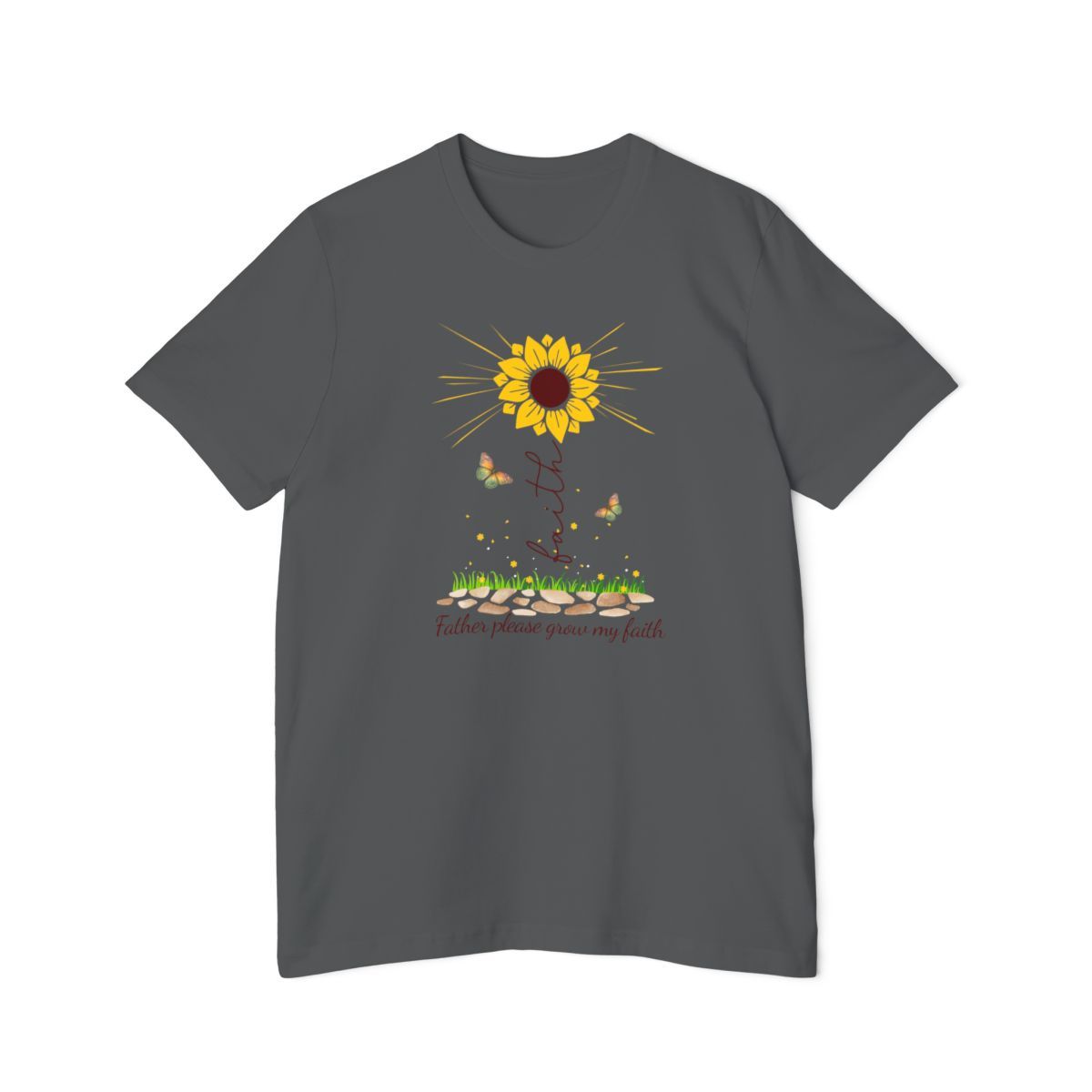 Revealed Sunflower Faith T-Shirt, Inspirational Tee | Unisex Casual Wear | Bella+Canvas | Faith-Based Apparel | Faith over Fear