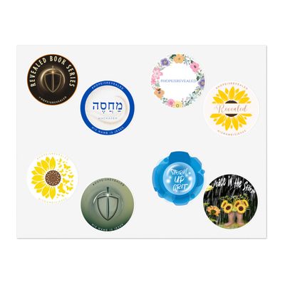 Vibrant Revealed 11x8.5" Sticker Sheets for Decor and Gifting, Floral, Inspirational, Journaling, Scrapbooking, and Personalization