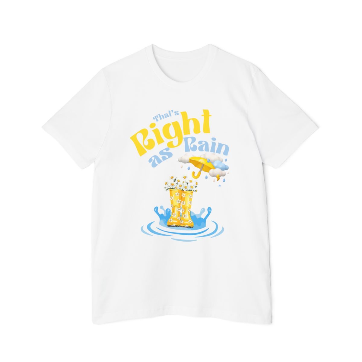 Revealed Right as Rain | Graphic T-Shirt | Bella+Canvas | Gifts for Teens | Gifts for Women | Casual Wear | Unisex Jersey Tee, Colors: White, Sizes: XS