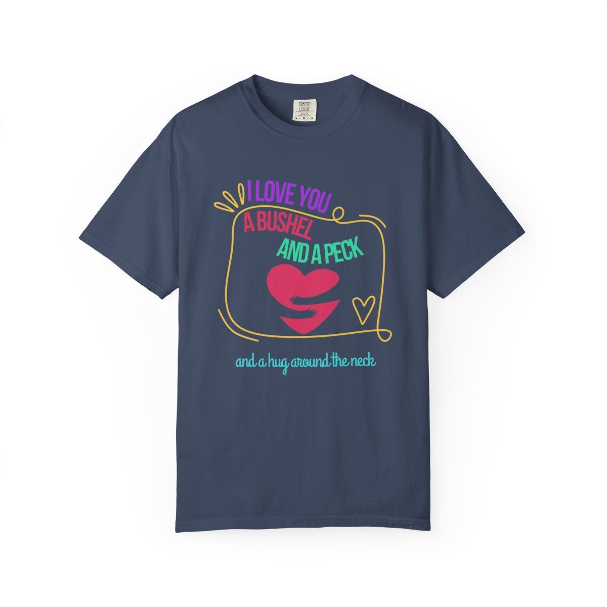 Revealed | I Love You | Unisex Garment-Dyed T-Shirt | Comfort Colors | Gift for Her | Unique Birthday T-shirt | Cute Couple Shirt, Valentine's Day Apparel, Colors: Midnight, Sizes: S