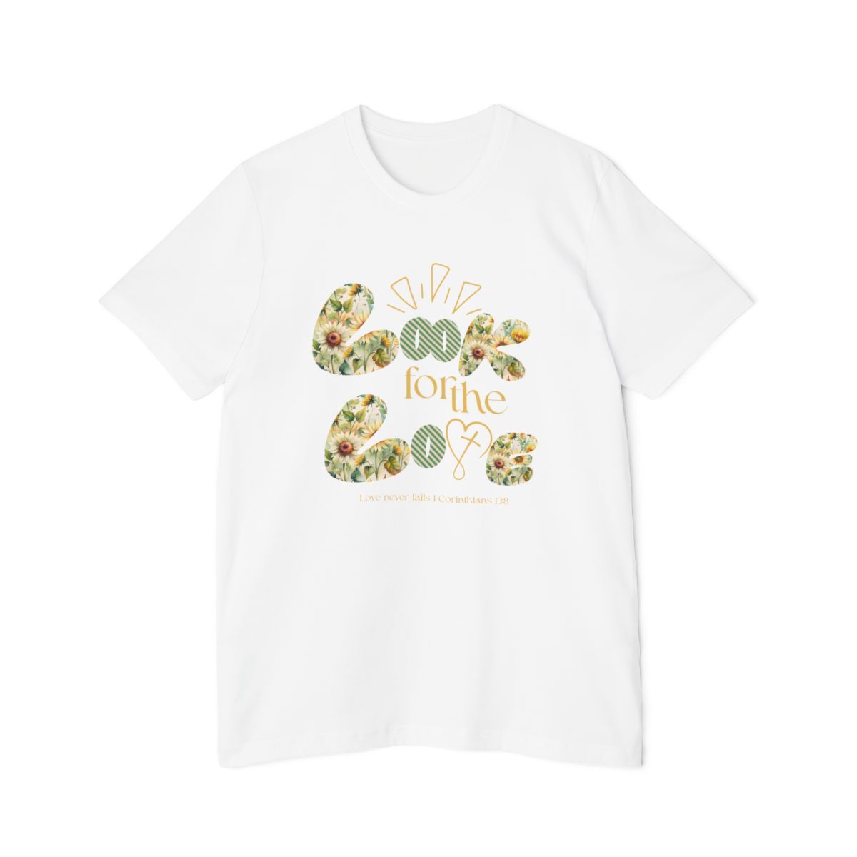 Revealed Look for the Love Green | Graphic T-Shirt | Bella+Canvas | Gifts for Teens | Gifts for Women | Casual Wear | Unisex Jersey Tee, Colors: White, Sizes: XS