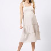 Maisie Dress, Color: Taupe/White, Size: 6
