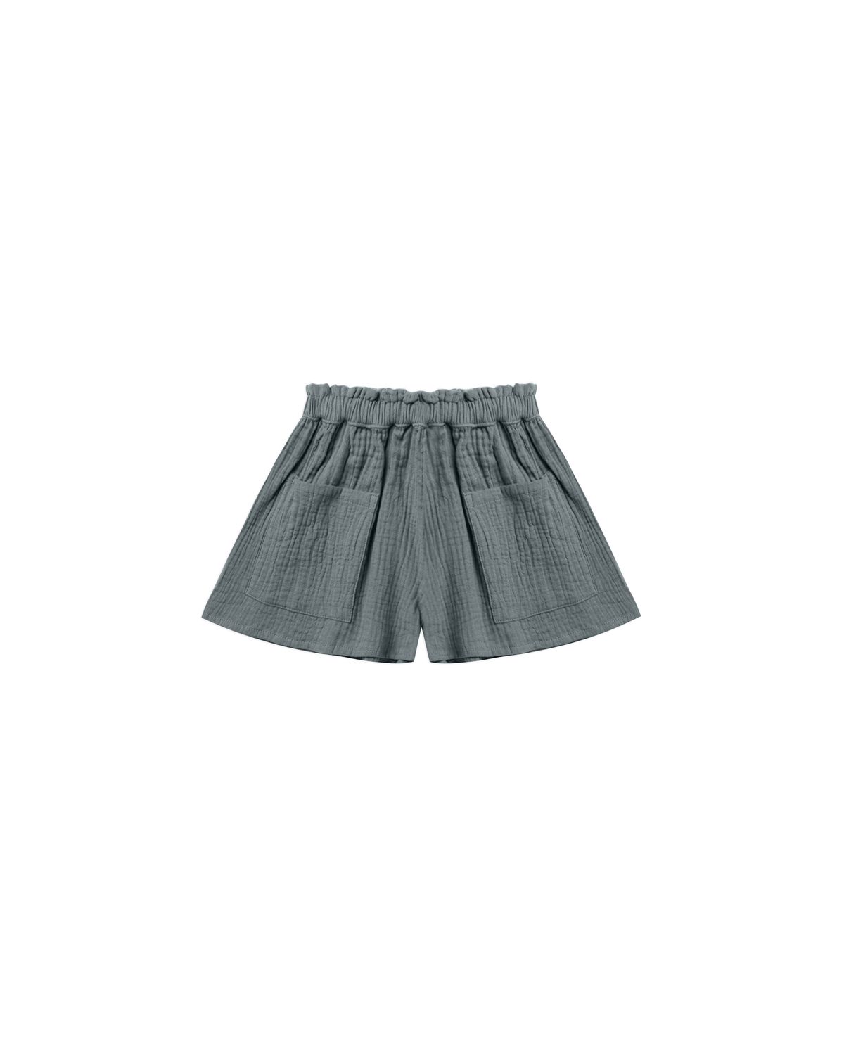 Paperbag Shorts, Color: Sea, Size: XS