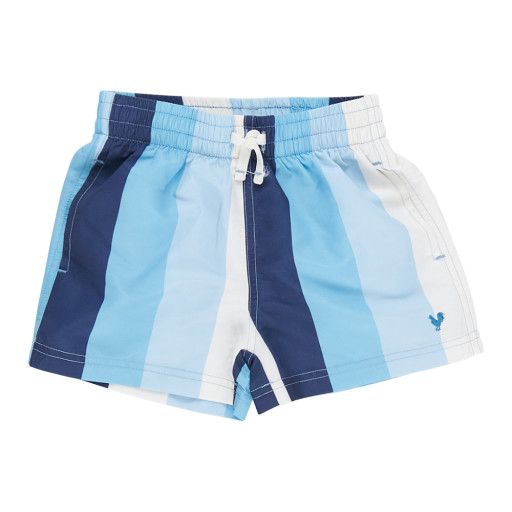 Boys Swim Trunk , Color: Ocean Stripe, Size: 2Y