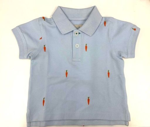 Boys Alec Shirt , Color: Carrot Embroidery, Size: 2Y