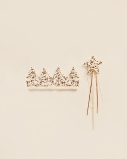 CROWN &amp; WAND || FIG FLORAL, Color: ECRU, Size: ONE SIZE