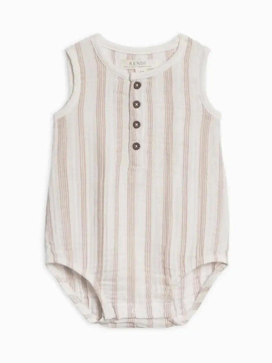 Organic Baby Bowie Muslin Bubble Romper
