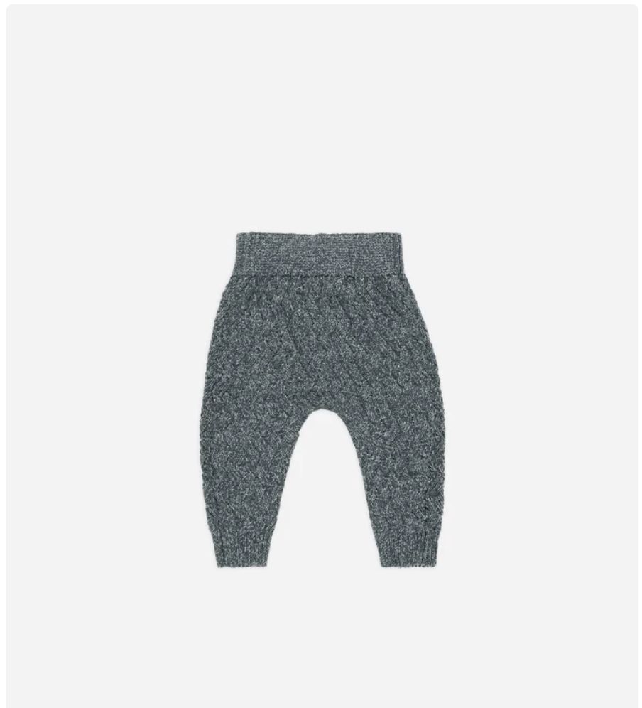 KNIT PANT || HEATHERED INDIGO