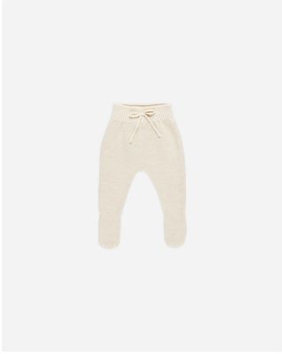 FOOTED KNIT PANT || NATURAL