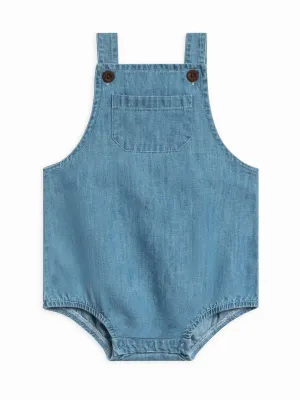 Organic Baby  Noe Chambray Bubble Overall