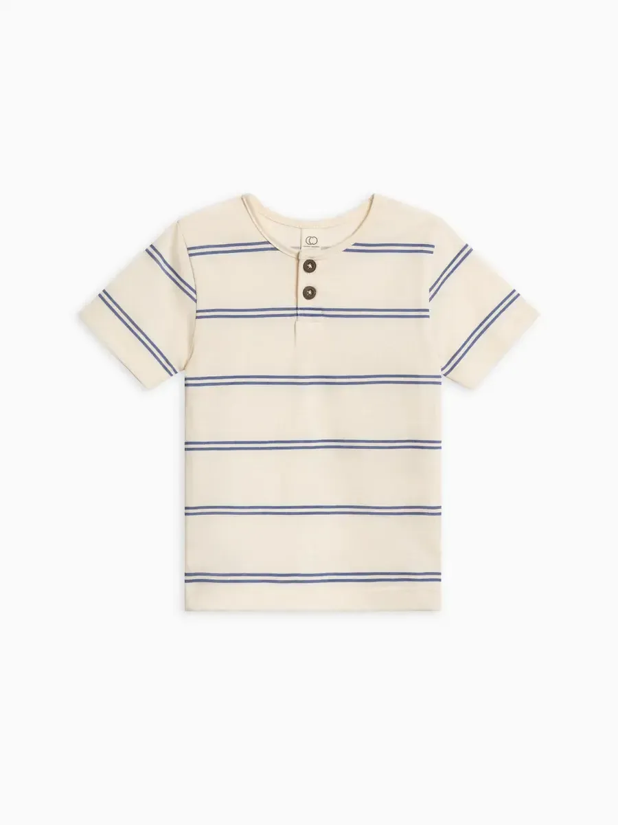 Organic Reef Short Sleeve Henley