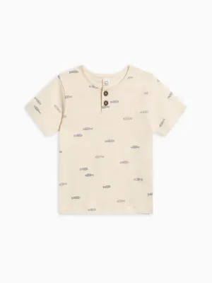 Organic Reef Short Sleeve Henley