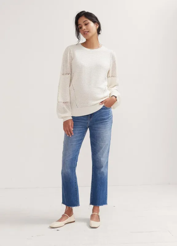 The Crop Maternity Jean