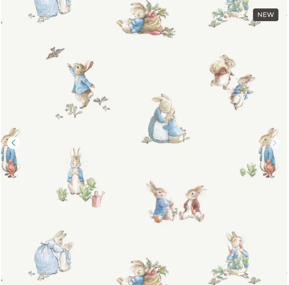 Peter Rabbit Muslin Blanket, Color: Blue, Size: 47x47