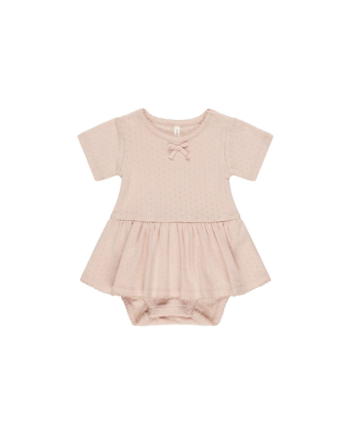 Pointelle Skirted Bodysuit, Color: Melon, Size: 12-18M