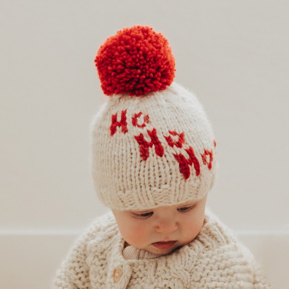 Beanie Hat, Color: Ho Ho Ho, Size: 6-24M