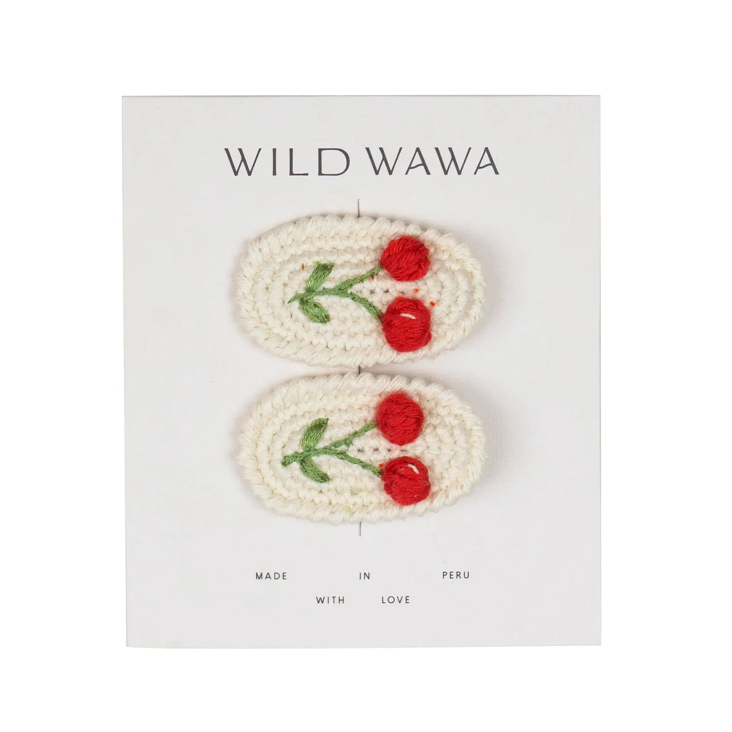  Crochet Clip Set, Color: Cherries, Size: O/S