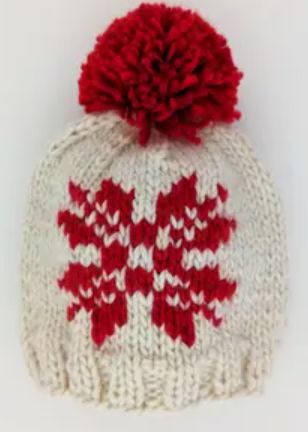 Beanie Hat, Color: Snowflake, Size: 6-24M