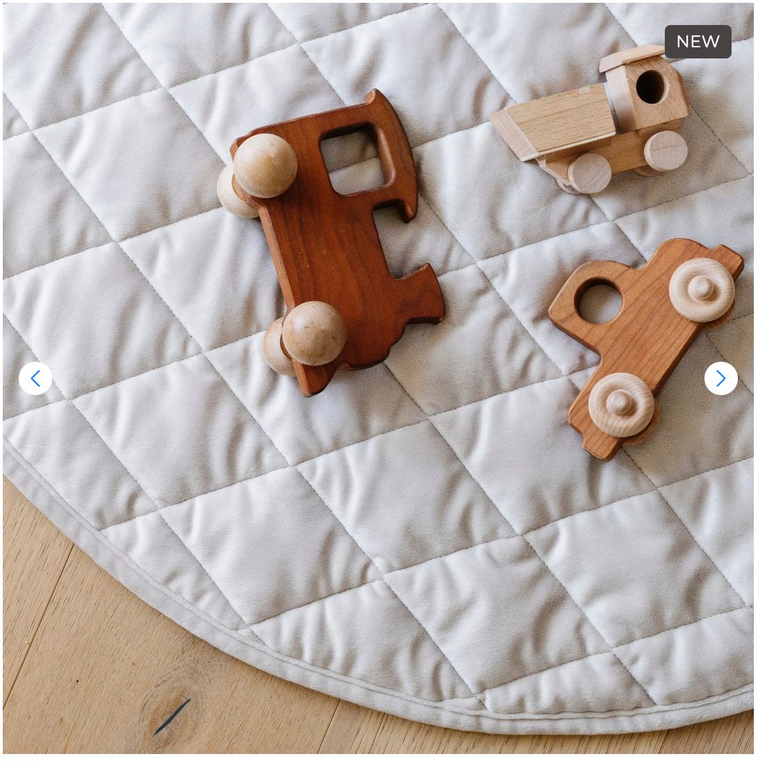 MINKY PLAY MAT, Color: Moonbeam, Size: 36&quot;