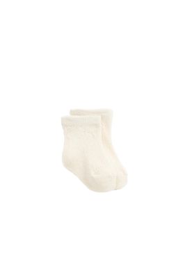 Bow Pointelle Ankle Sock