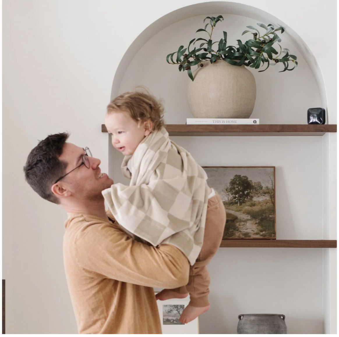 Minky Stretch Receiving Blanket