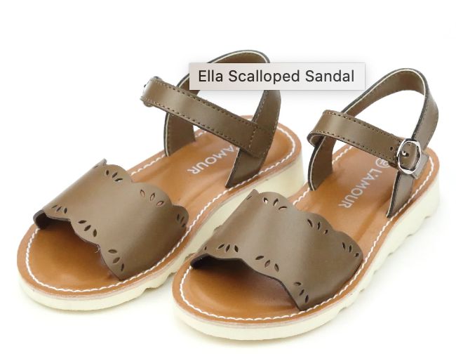 Ella Scalloped Sandal