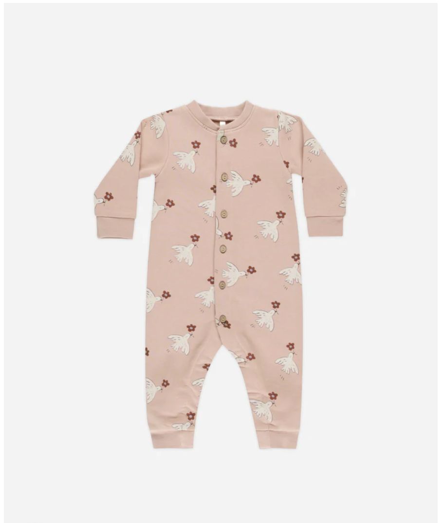 BUTTON DOWN JUMPSUIT|| DOVES