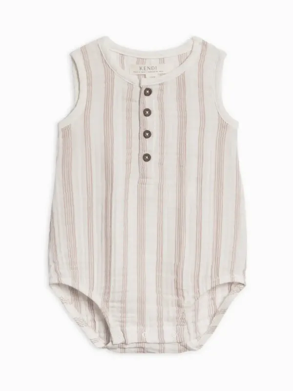 Colored Organics- Bowie Muslin Bubble Romper