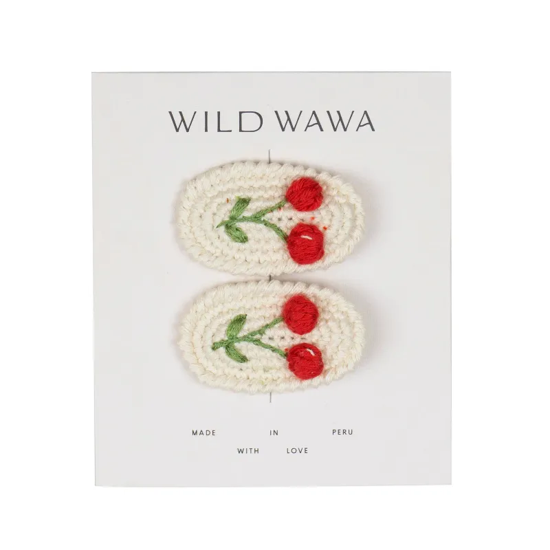 Wild Wawa-  Crochet Clip Set
