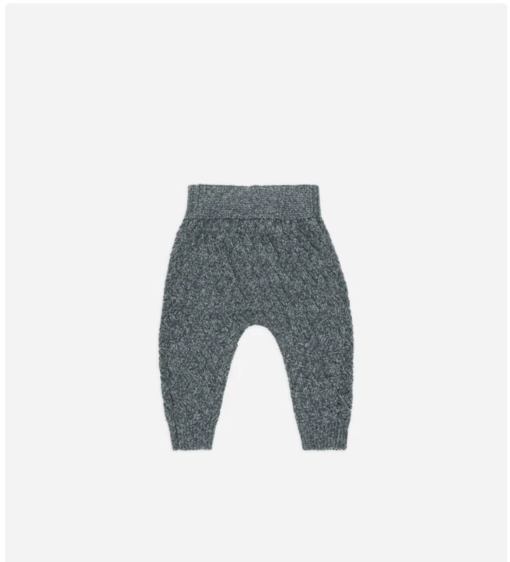 KNIT PANT || HEATHERED INDIGO