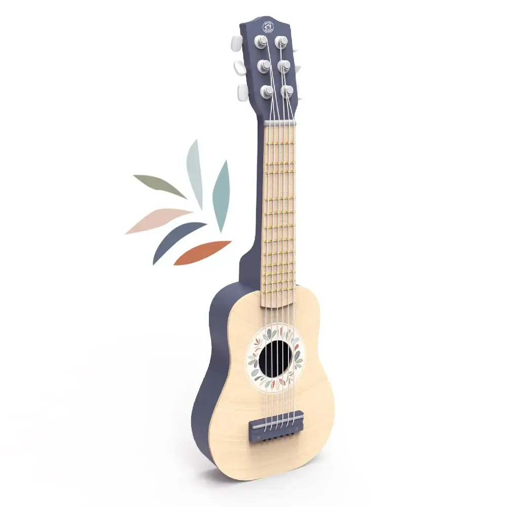 Blue Wooden Toy Guitar