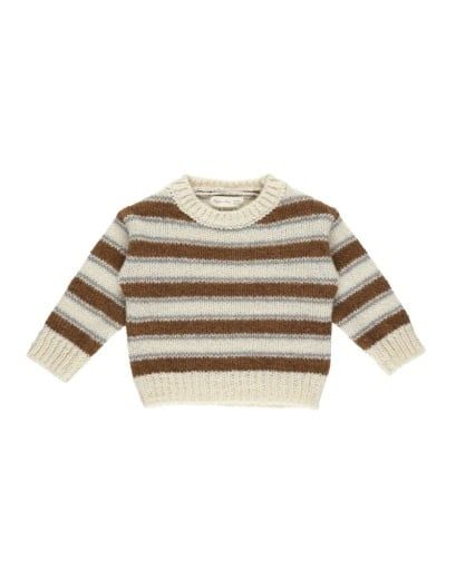 ASPEN SWEATER || SADDLE STRIPE