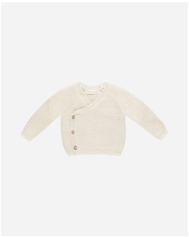 KNIT WRAP TOP || NATURAL