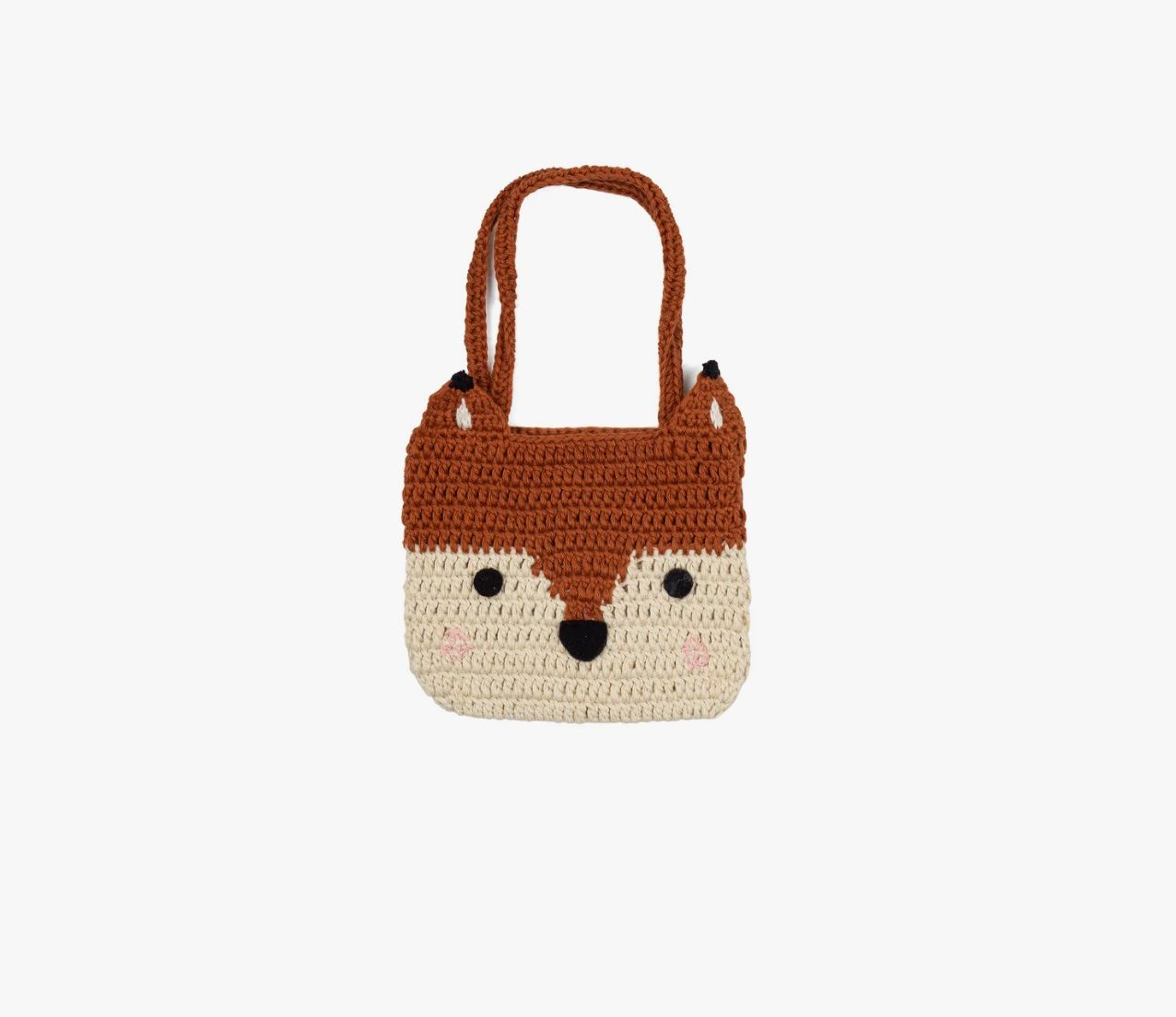Crochet Fox Purse-Rust O/S