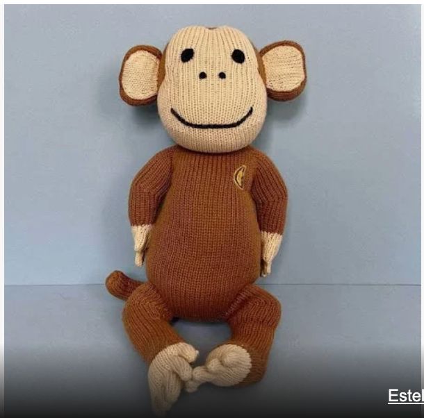 Knitted Monkey Doll