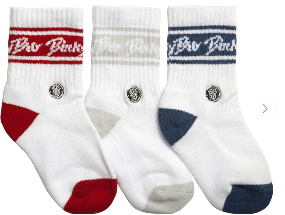 Baby Boy Socks 6M-12M Red/White/Blue