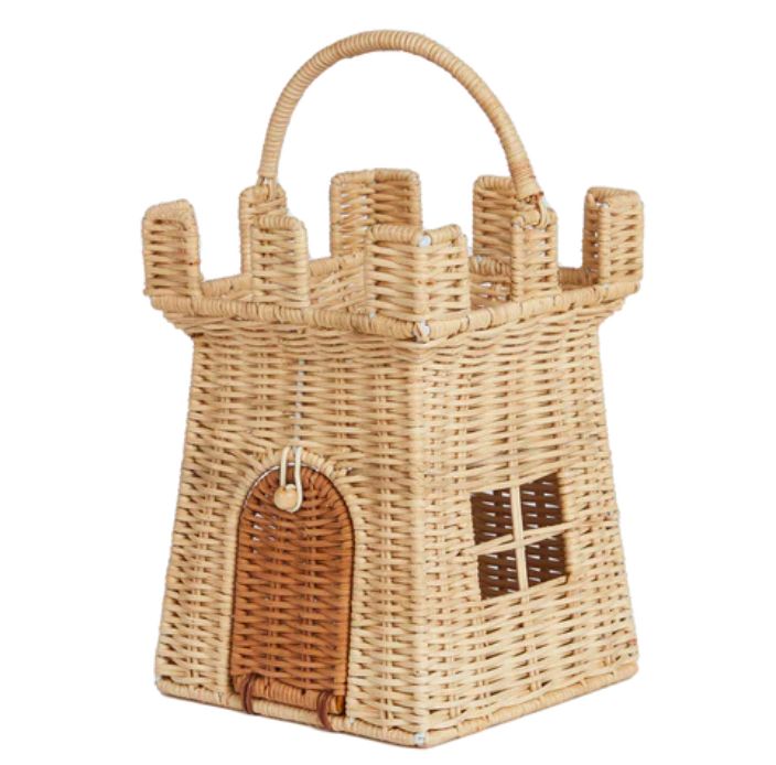 Rattan Castle Bag