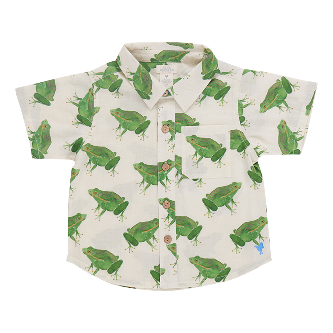 Baby Boys Jack Shirt - Frogs 6-12M