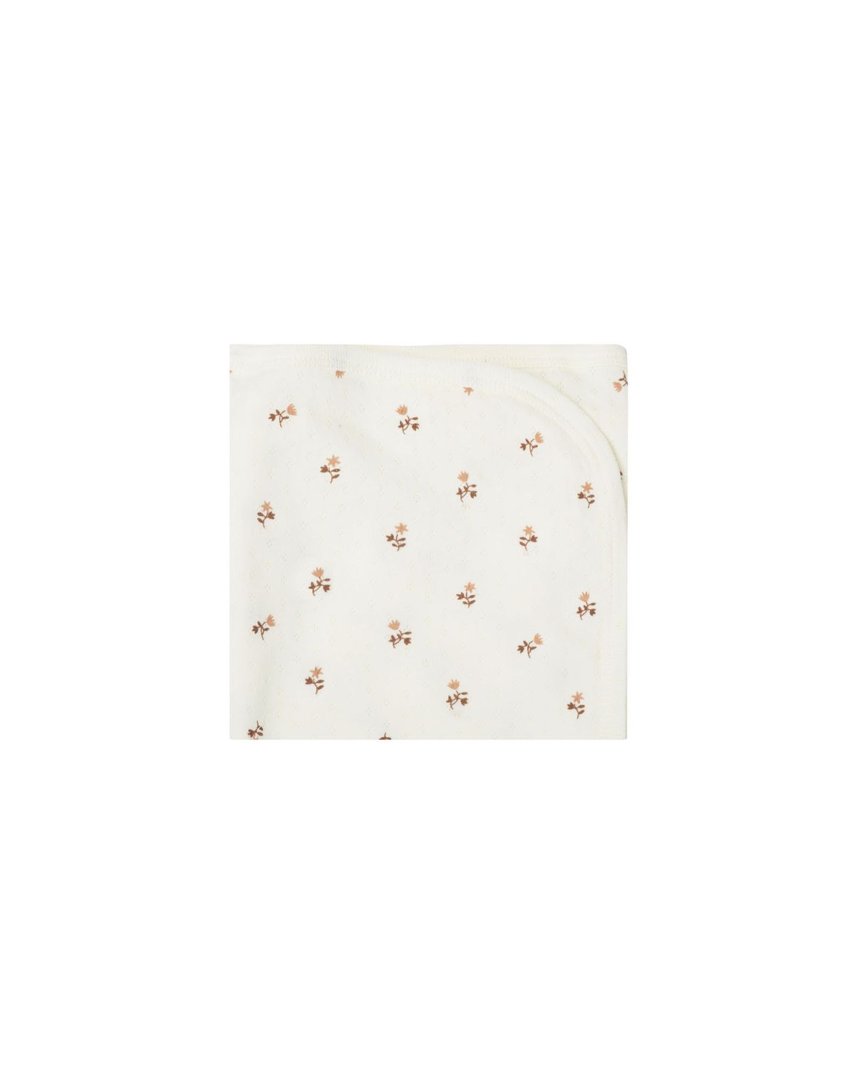 Pointelle Baby Blanket Rose Fleur