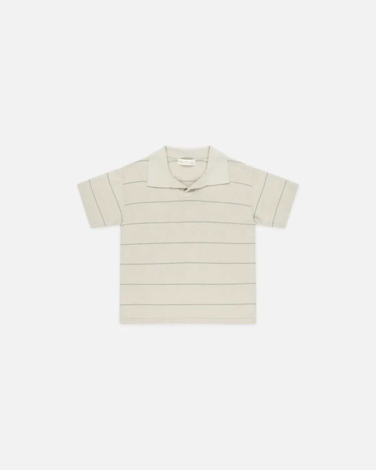 Chandler Knit Polo, Color: Eucalyptus Stripe, Size: 12-18M