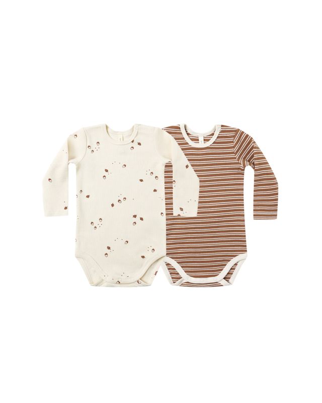 Quincy Mae- Ribbed Bodysuit 2 PK