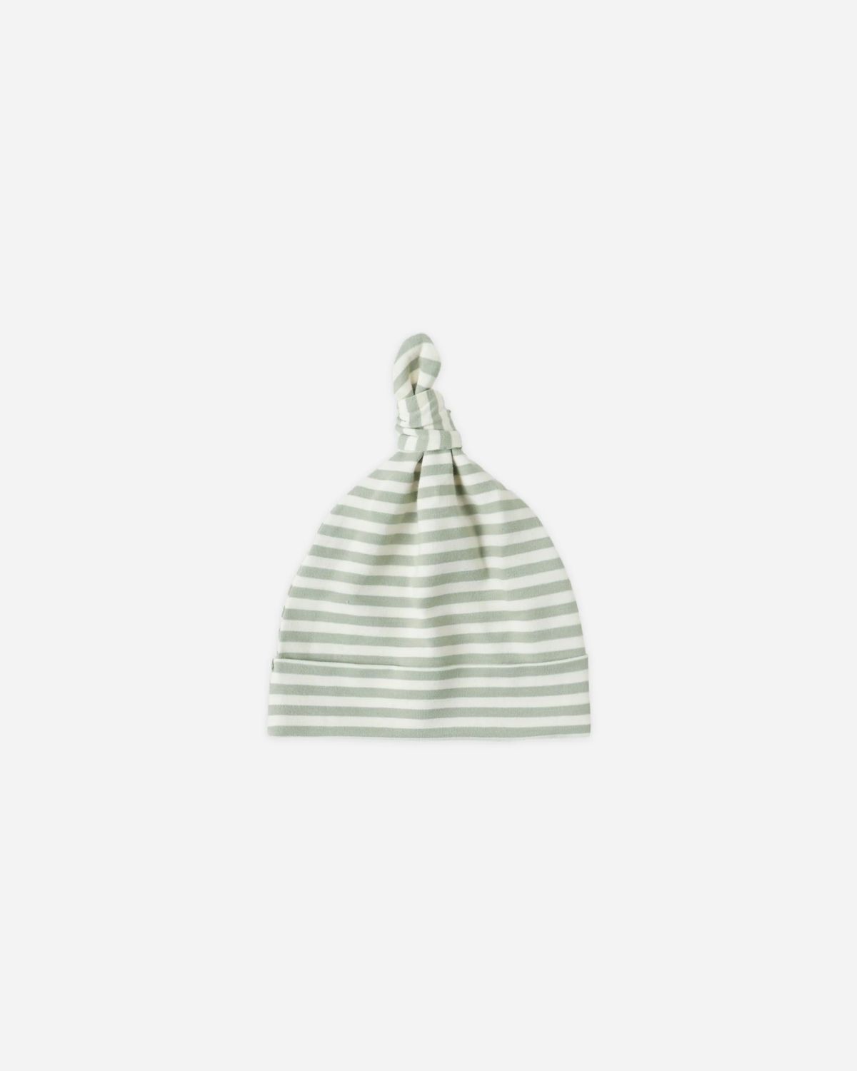 Knotted Baby Hat Fern Stripe 0-6M